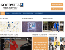 Tablet Screenshot of goodwillyoungstown.org